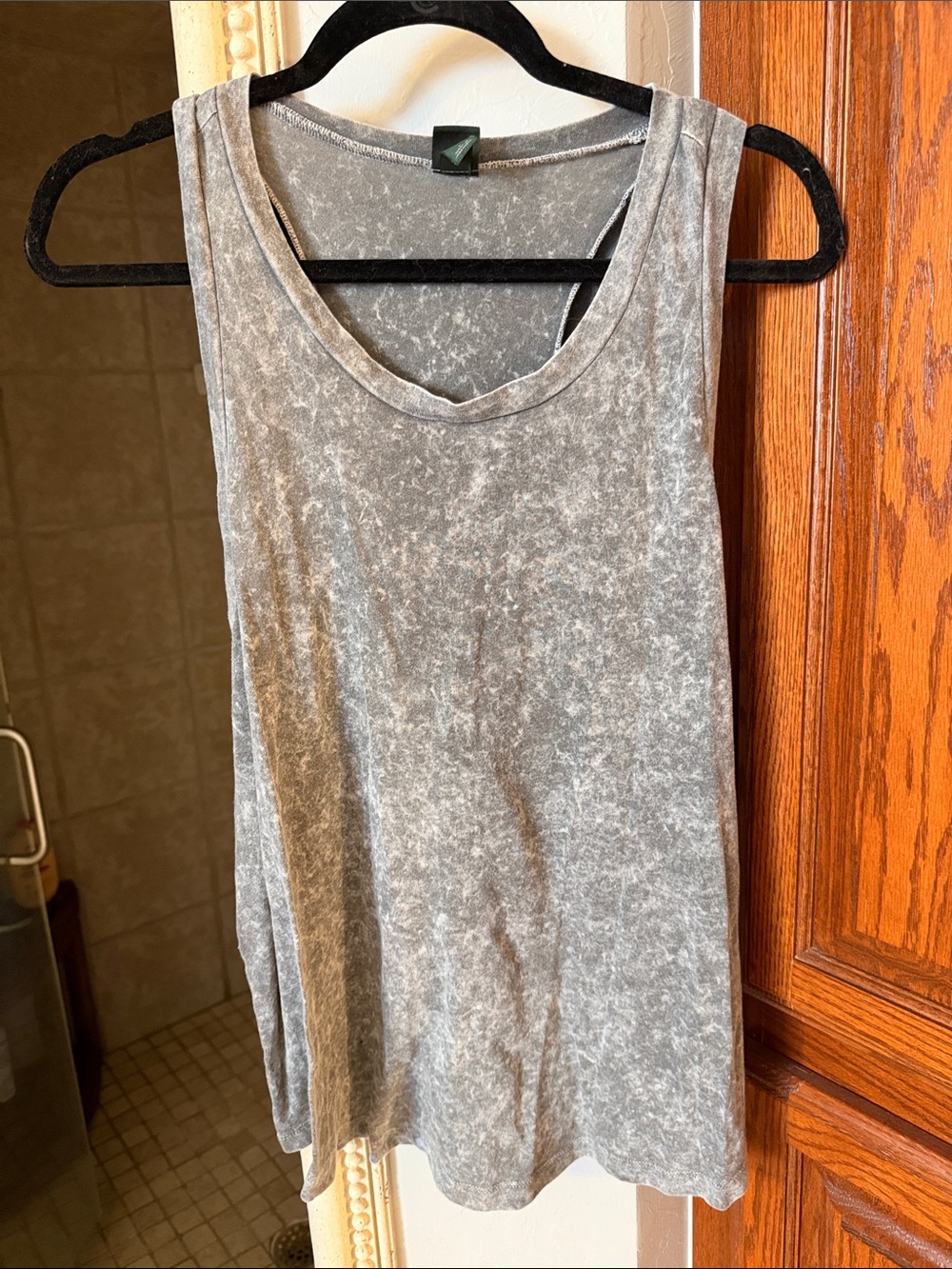 wild fable Gray Mineral Wash Scoop Tank